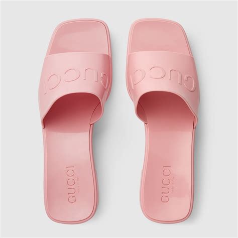 gucci rubber slides sale|gucci rubber slides women's.